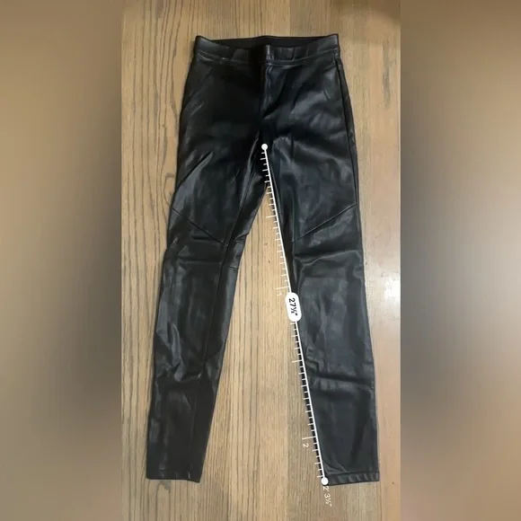 Free People Faux Leather Pants-Size 24 - Picture 2 of 5
